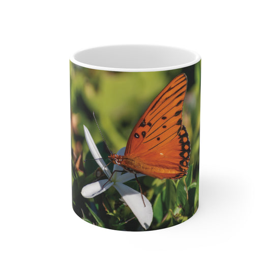 Butterfly photo coffee mug