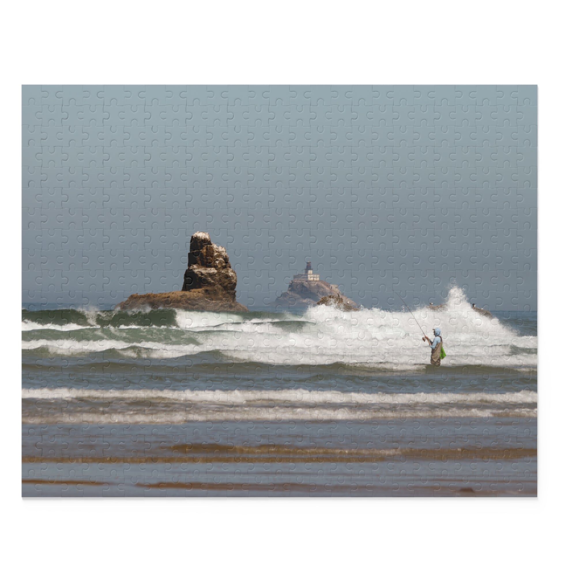 Completed image puzzle - Fishing the Oregon Coast