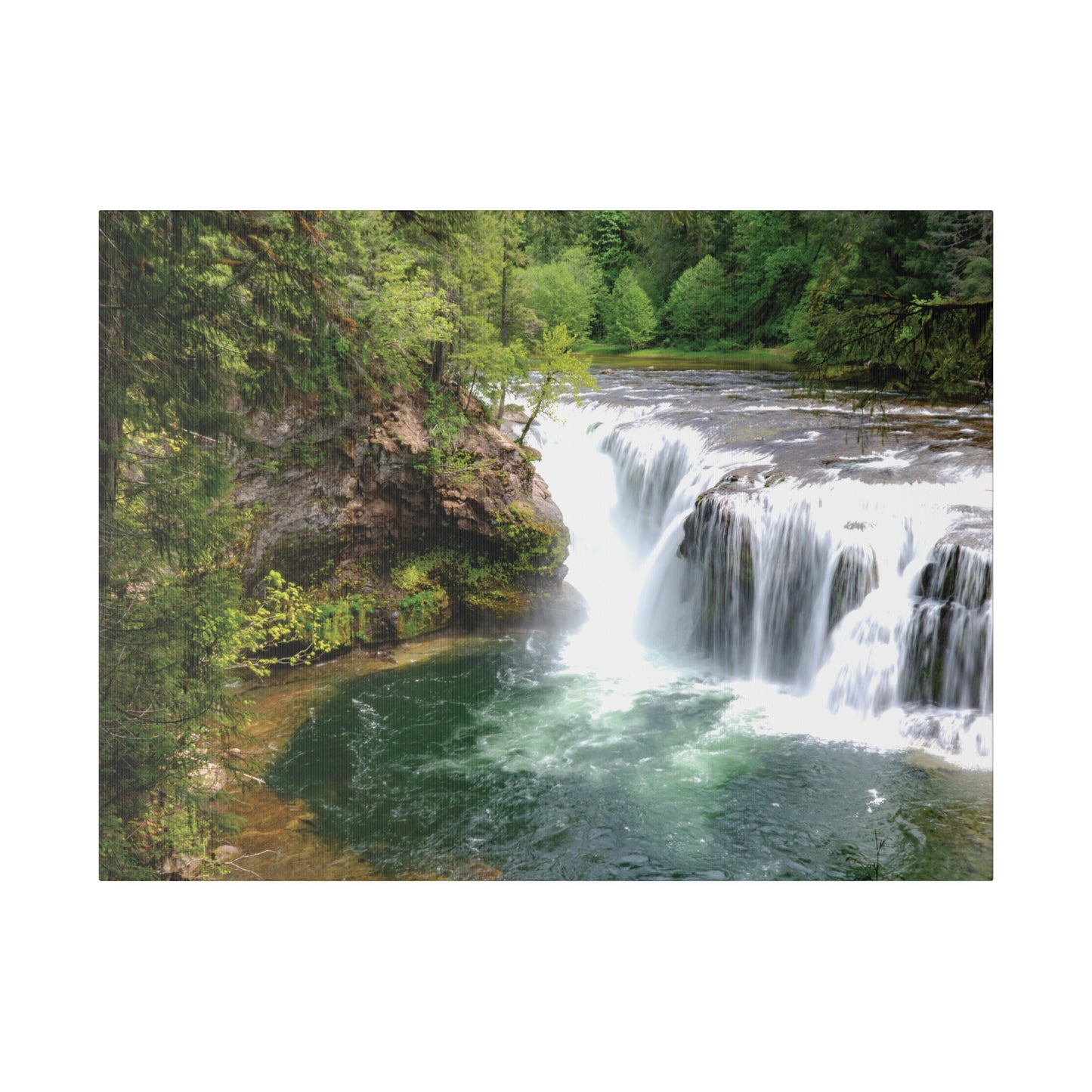 River Falls Canvas Wall Art Front View